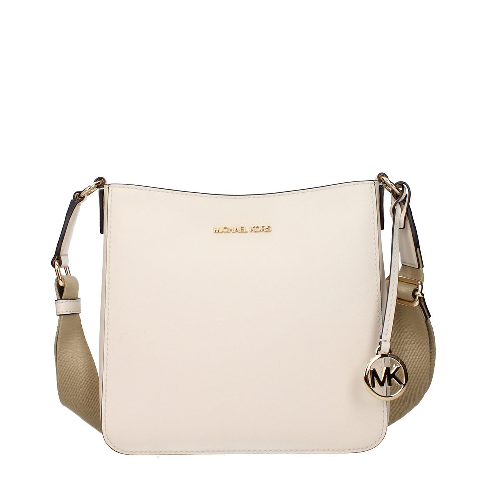 Michael Kors Beige Leather Shoulder Bag