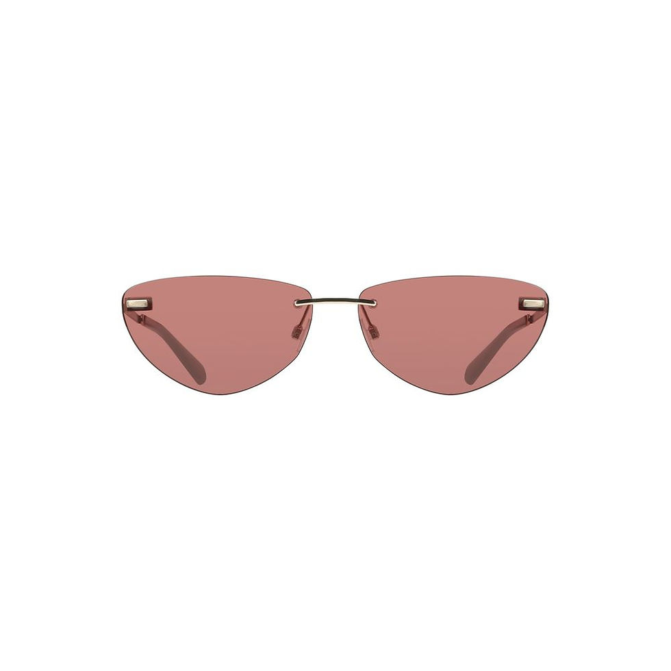 Calvin Klein Pink Metal Women Sunglass