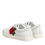 תמונה ממוזערת: Dolce & Gabbana White Leather Rose Embroidery Low-Top  Shoes