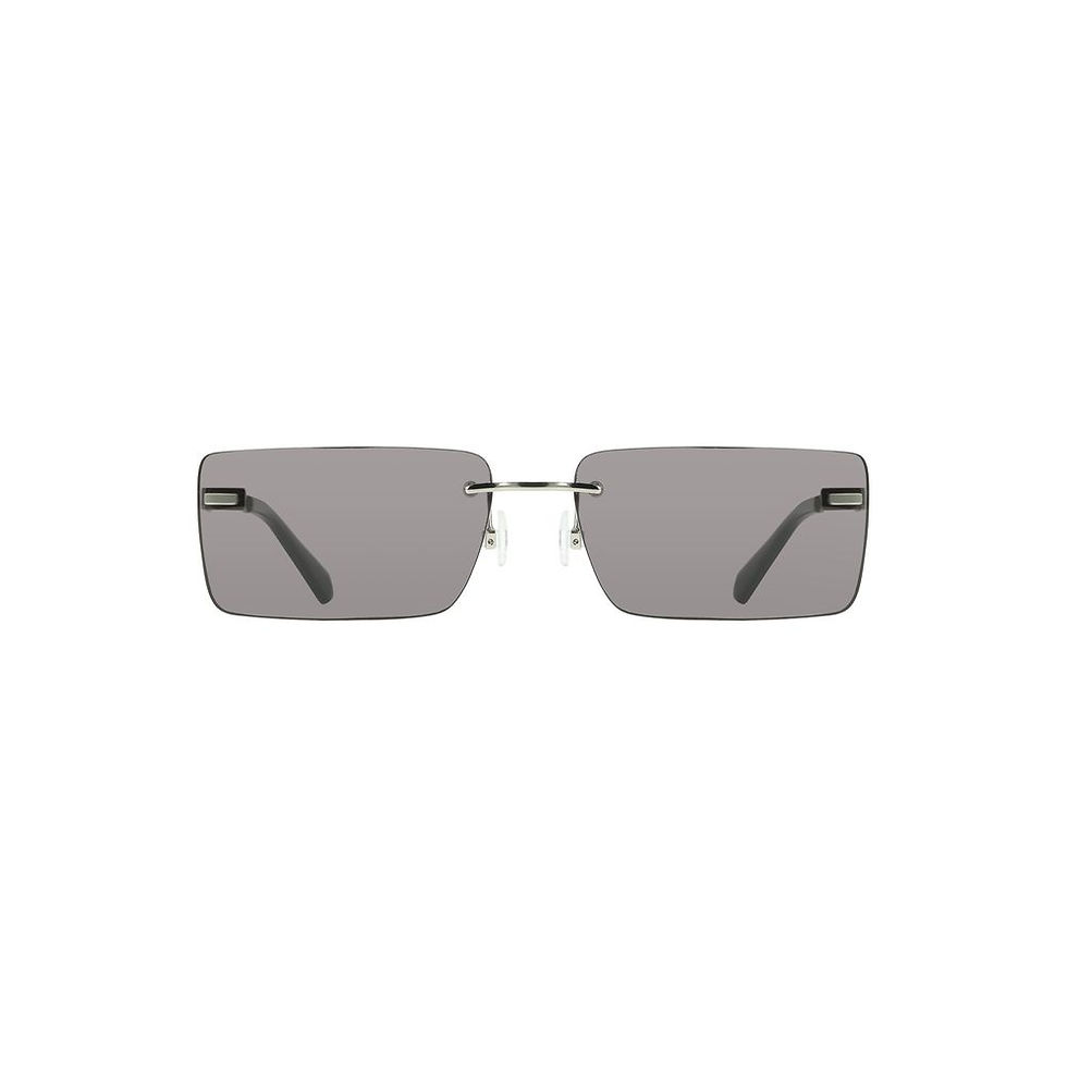 Calvin Klein Black Metal Women Sunglass