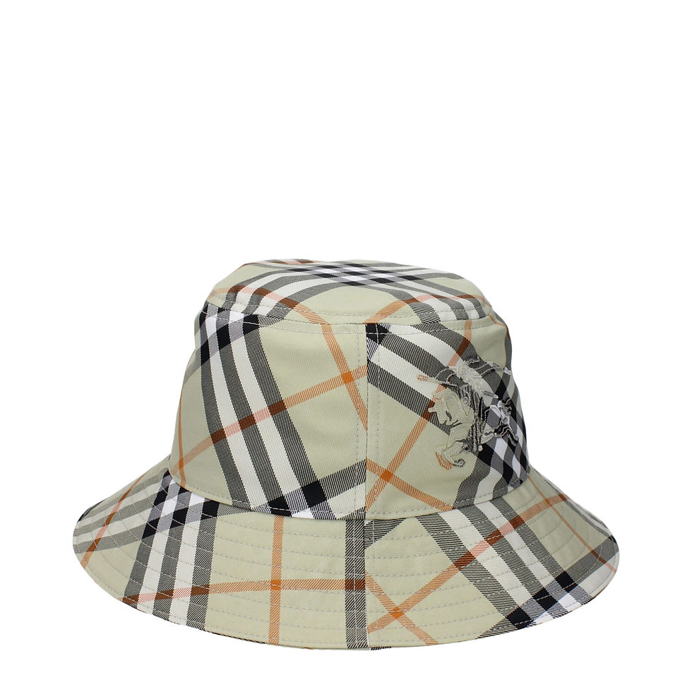 Burberry Green Fabric Bucket Hat