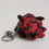 תמונה ממוזערת: Dolce & Gabbana Red Black Polyester Animal Silhouette Keychain Keyring
