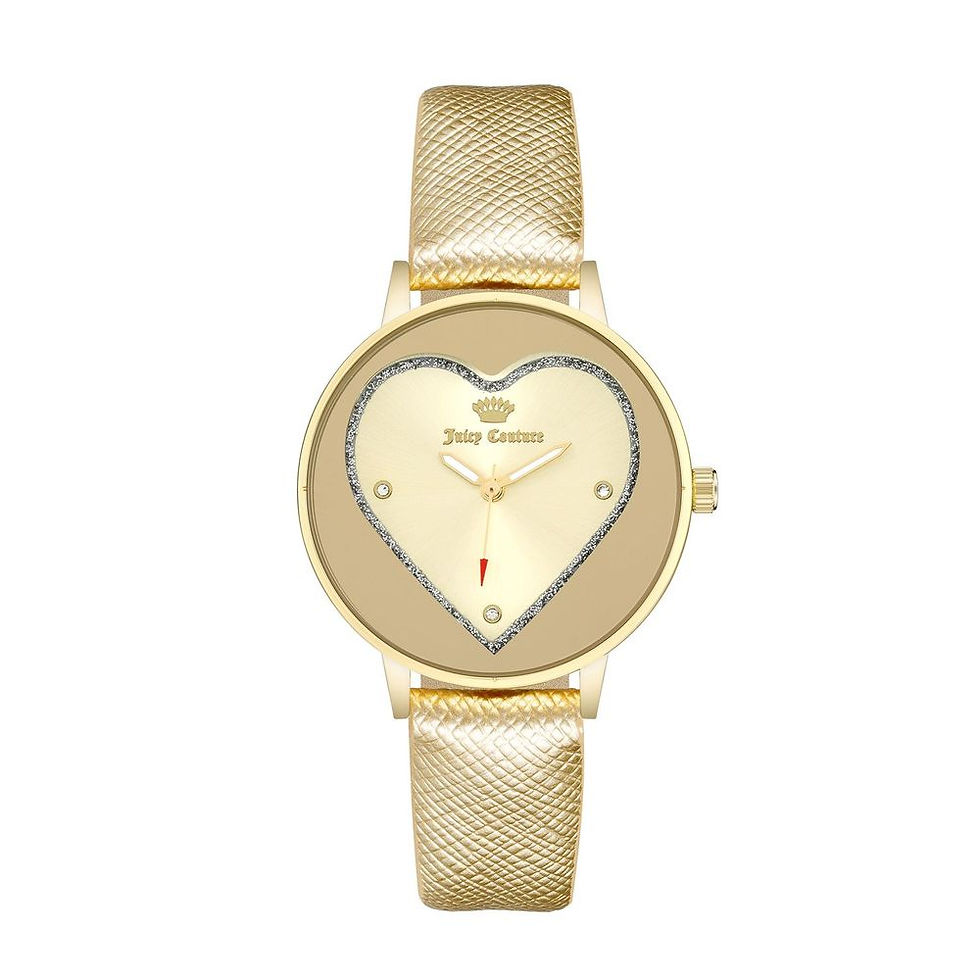 Juicy Couture Gold Plastic Dress Watch