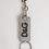 תמונה ממוזערת: Dolce & Gabbana Gray Leather Logo Metal Ring Keychain Holder Men Keyring