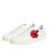 תמונה ממוזערת: Dolce & Gabbana White Leather Rose Embroidery Low-Top  Shoes