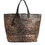 תמונה ממוזערת: Dolce & Gabbana Brown Leopard BEATRICE Leather Logo Plaque Tote Bag
