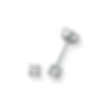 Sterling Silver 3mm Round CZ Stud Earrings
