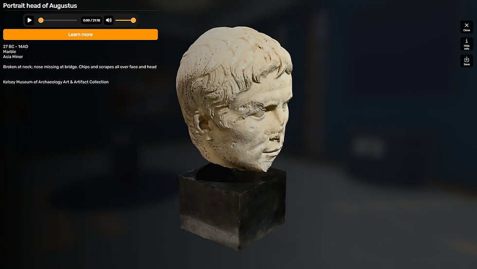 Artifact with reference audio, and reference url features enabled