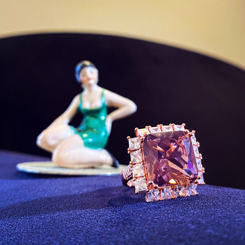 Miniatura: Anel prata dourada rosa - Rose Gold