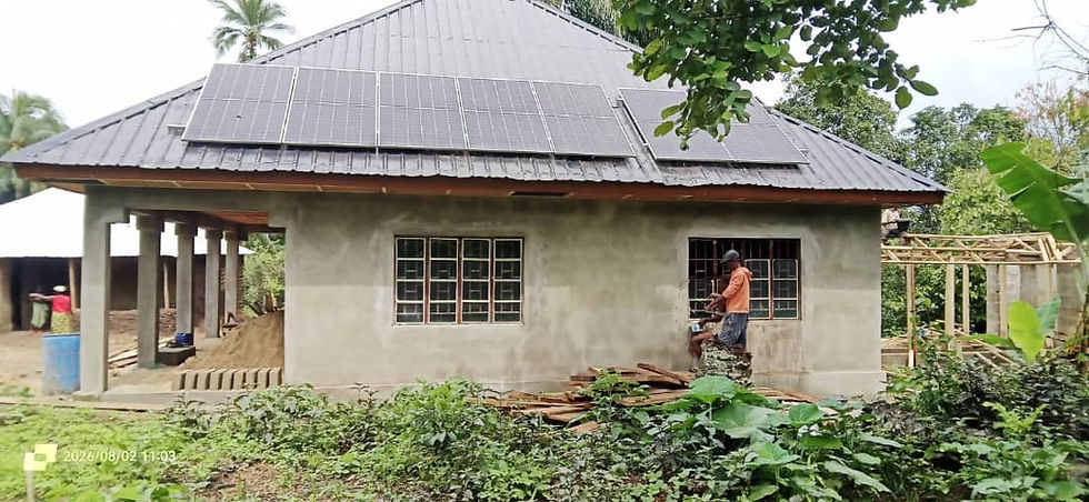 A year on - our guesthouse nears completion