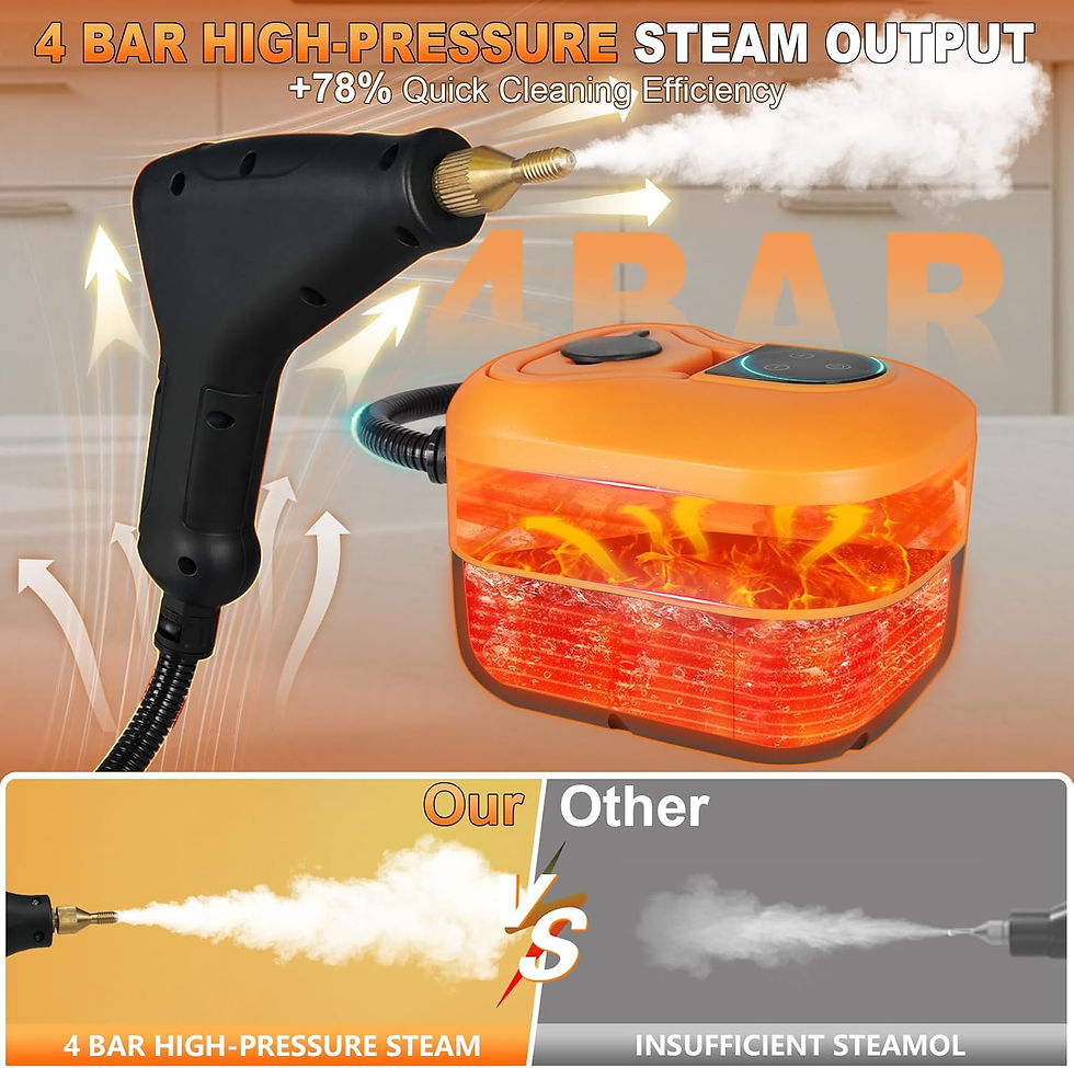 Thumbnail: 15-IN-1 Handheld Portable Steam Cleaner【2800W Powerful Motor】【6 Level Pressure 
