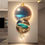 Thumbnail: 3D Wall Painting with Lights Mural Lamp Wall Light with Wall Clocks LED Landsca