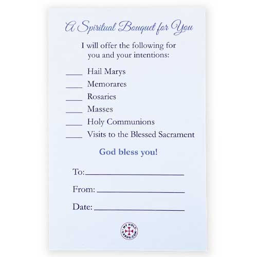 Thumbnail: Spiritual Bouquet Prayer Card