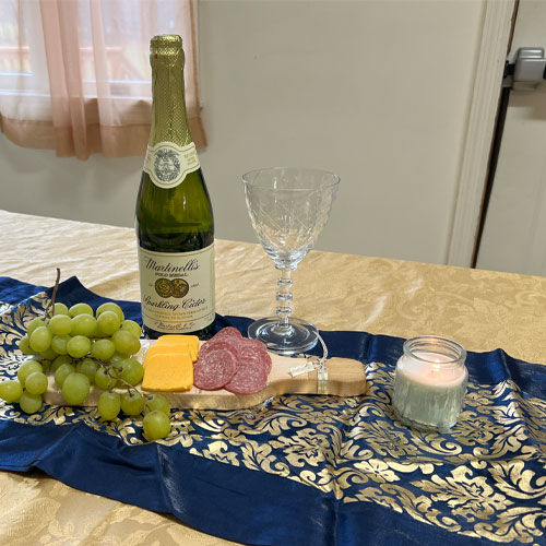 Thumbnail: Wine Bottle Charcuterie Board