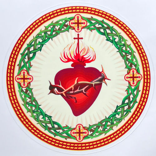 Sacred Heart Sticker - Choose an Option
