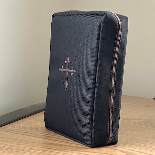 Thumbnail: Embroidered Canvas Missal Cover - Simple Cross - Choose Options