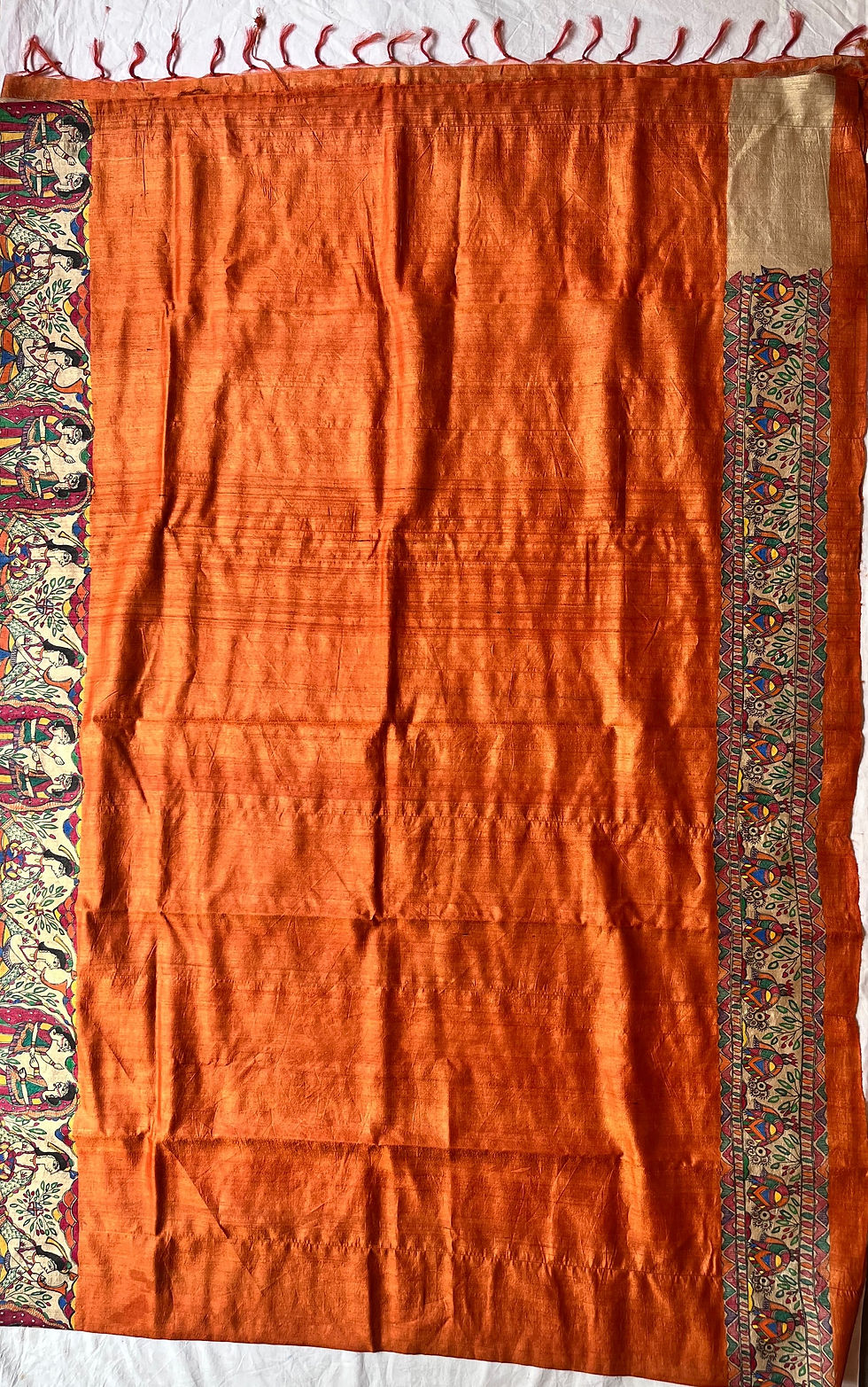Thumbnail: Sita Raman : Swayamvar Narangi Tussar Silk Saree