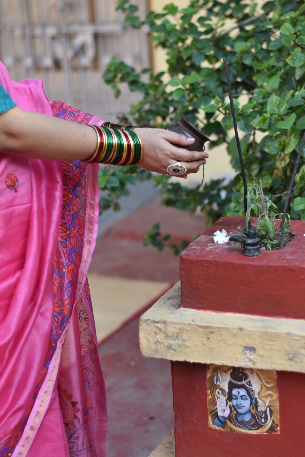 Thumbnail: Geetanjali ‘Surya Vandana’ Chhath Puja Chanderi Silk Cotton Saree