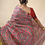 Thumbnail: Chandraghanta : Handpainted Madhubani ' Family of fish' Tussar Silk Saree