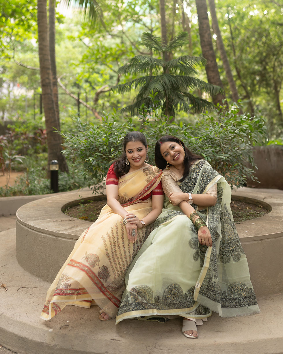 Thumbnail: Geetanjali ‘ Kesar Baag ’ Handpainted Madhubani Kota Doria Saree