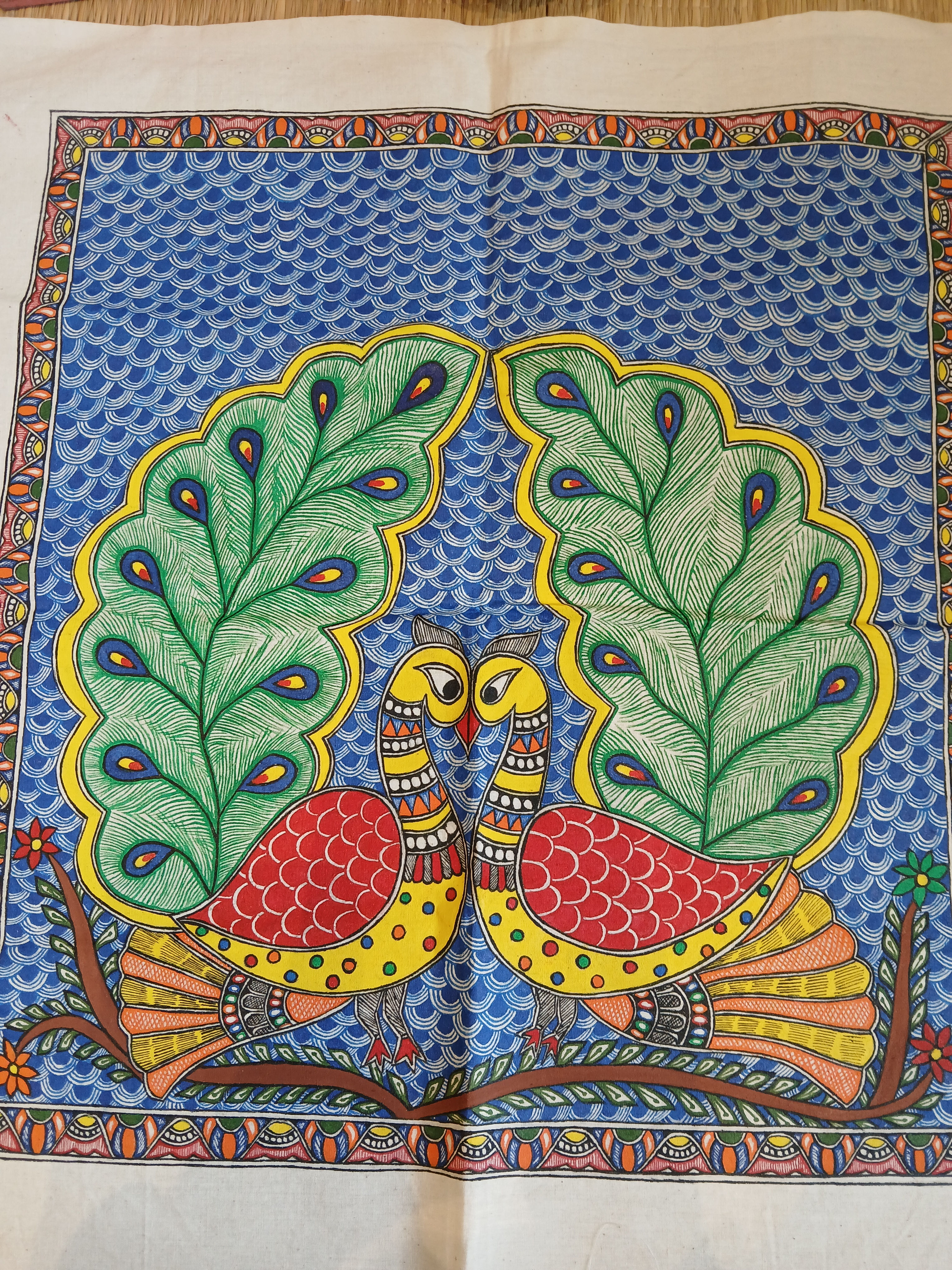Handpainted Madhubani poster 