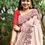 Thumbnail: Abeer 'Matsya Avatar' Handpainted Madhubani Gorgette Saree