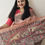 Thumbnail: Gulabi Mor Raag Handpainted Madhubani Tussar Silk Saree
