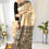 Thumbnail: Vidai : Doli Kahaar handpainted handwoven beige tussar silk saree