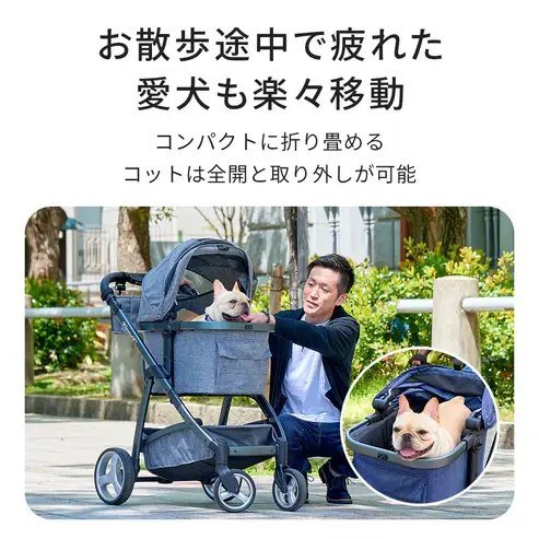 サムネイル： ペットカートファーストクラス（2カラー）