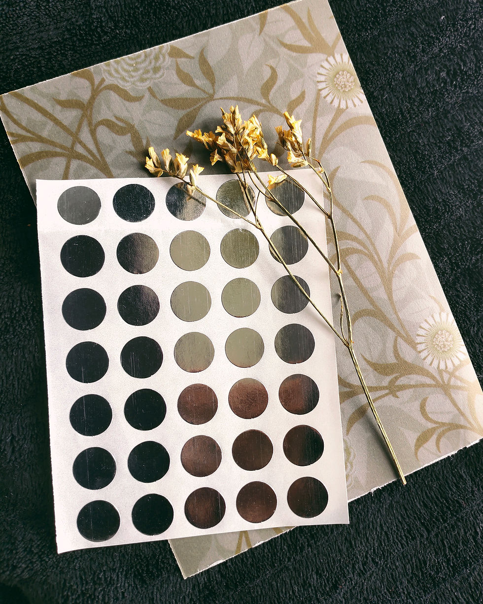 Thumbnail: Matte, Metallic Dot Stickers - Pack of 74 Stickers