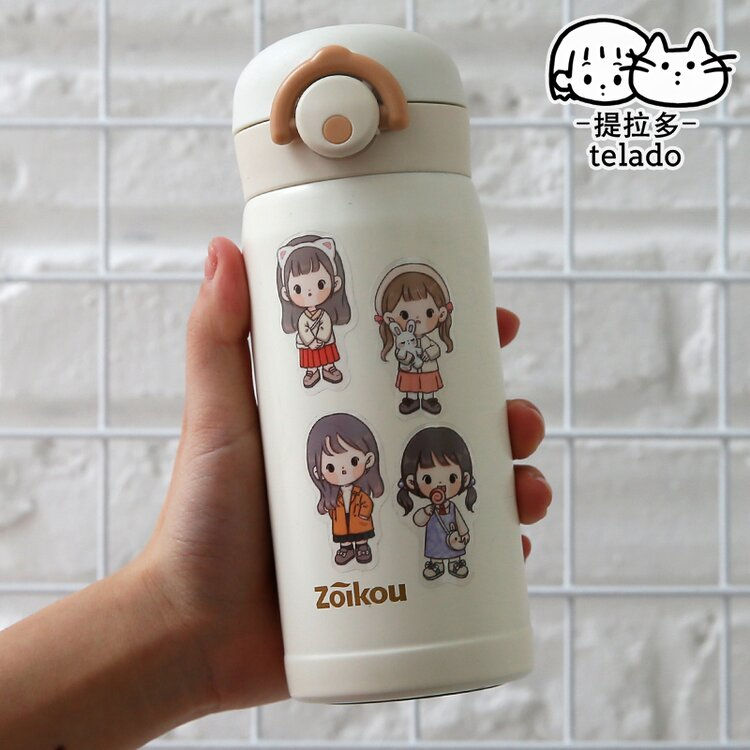 Thumbnail: 40Pcs PET Chibi Stickers