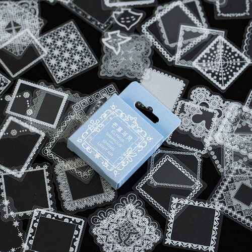 Thumbnail: White PET Doilies - Set of 50 Stickers