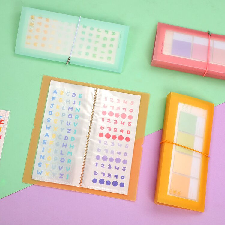 Thumbnail: Long Sticker Storage Binder - 30 Clear Pockets (200mm x 90mm)