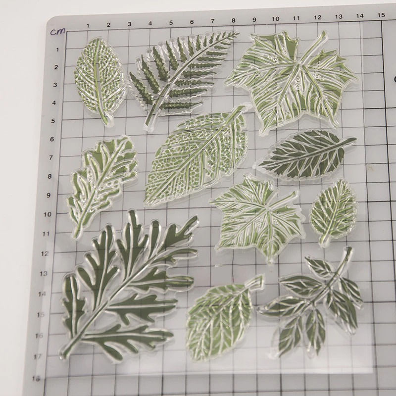 Thumbnail: Clear Leaf Stamps - Set of 11