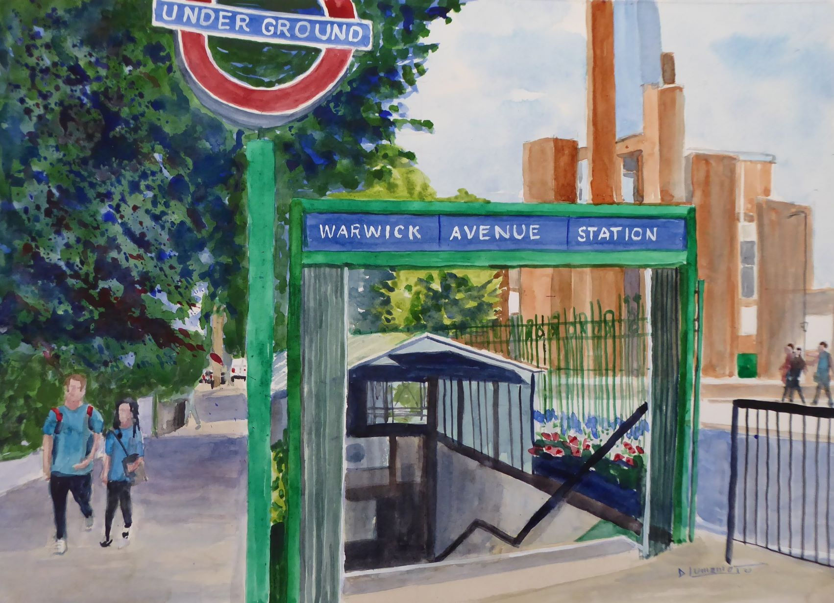 Warwick Ave Station (10"x14")