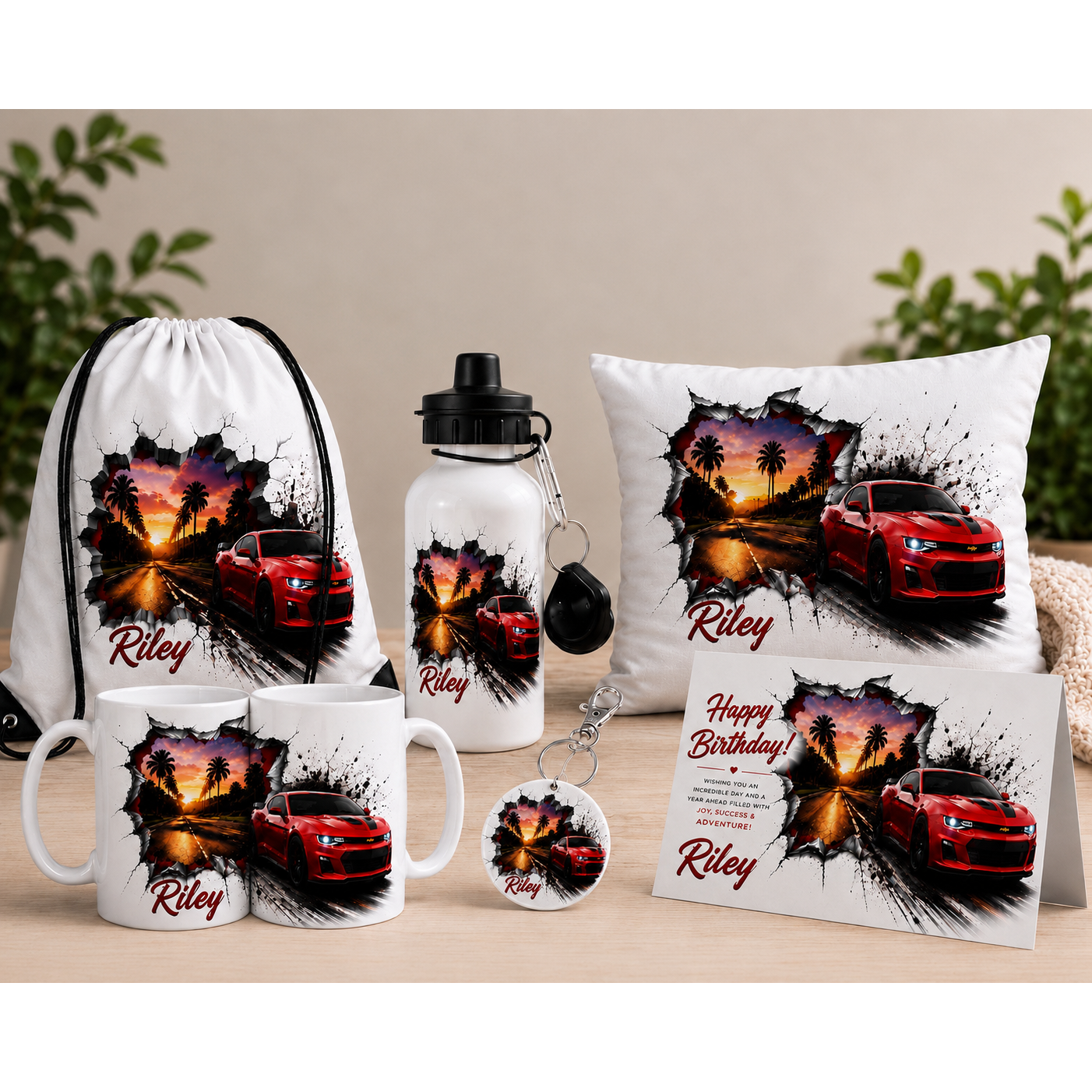 BreakOut Fast Wheels Collection merch with Riley name.