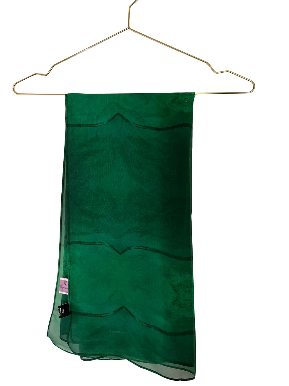Vignette : Foulard en soie « Mollyrosenhoney Sis » n° 1, 90 x 90 cm.
