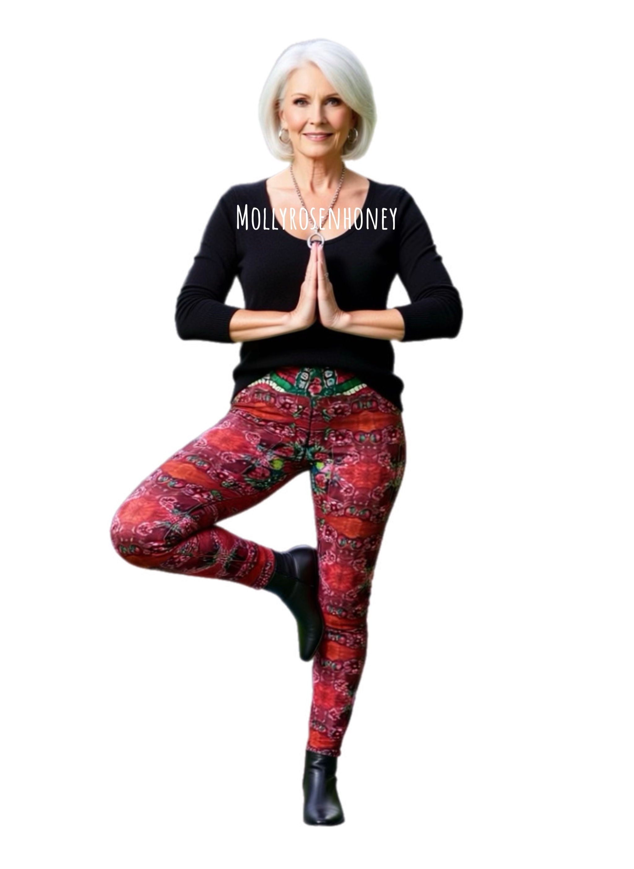 Leggings de ioga Mollyrosenhoney #3 Artigo descontinuado