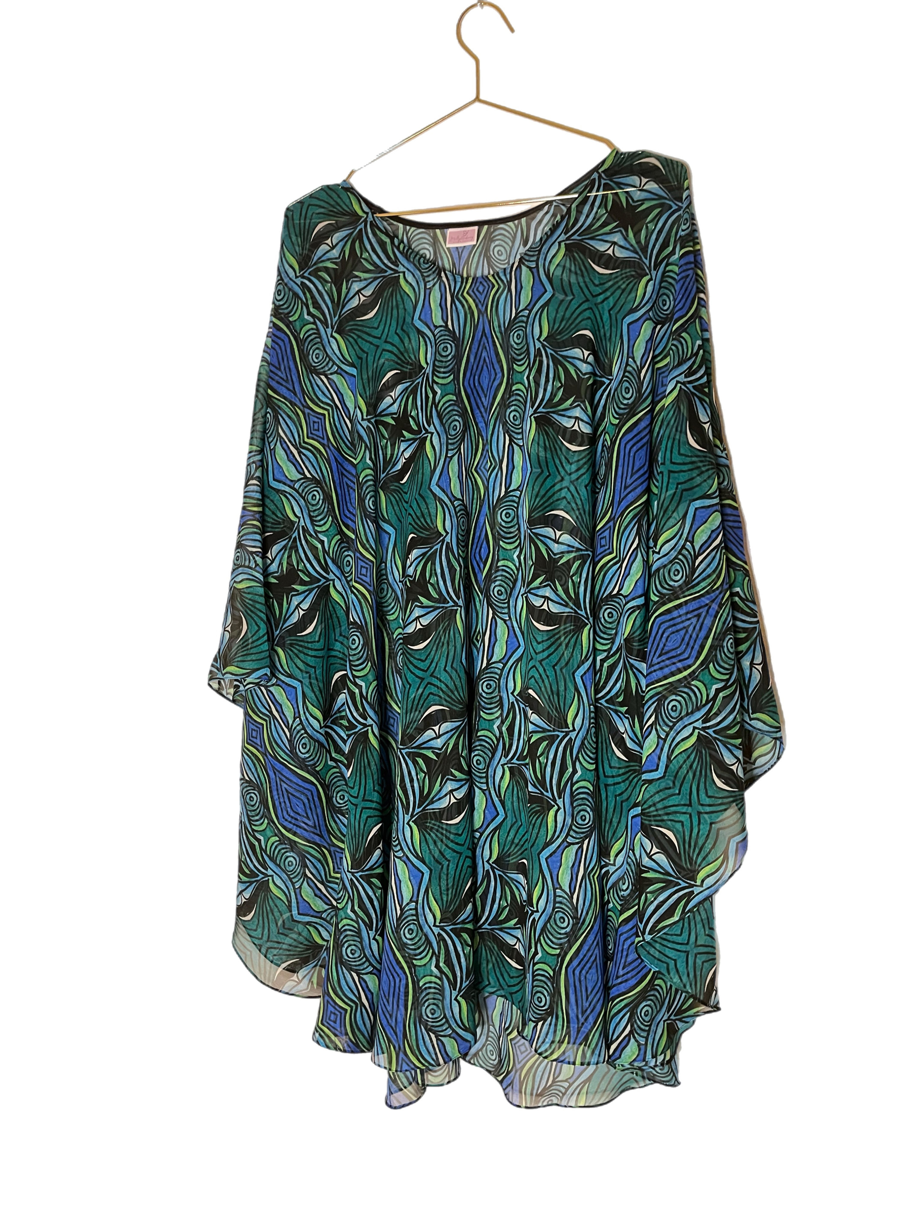 Mollyrosenhoney Silke Georgette Kaftan Tunika  #12