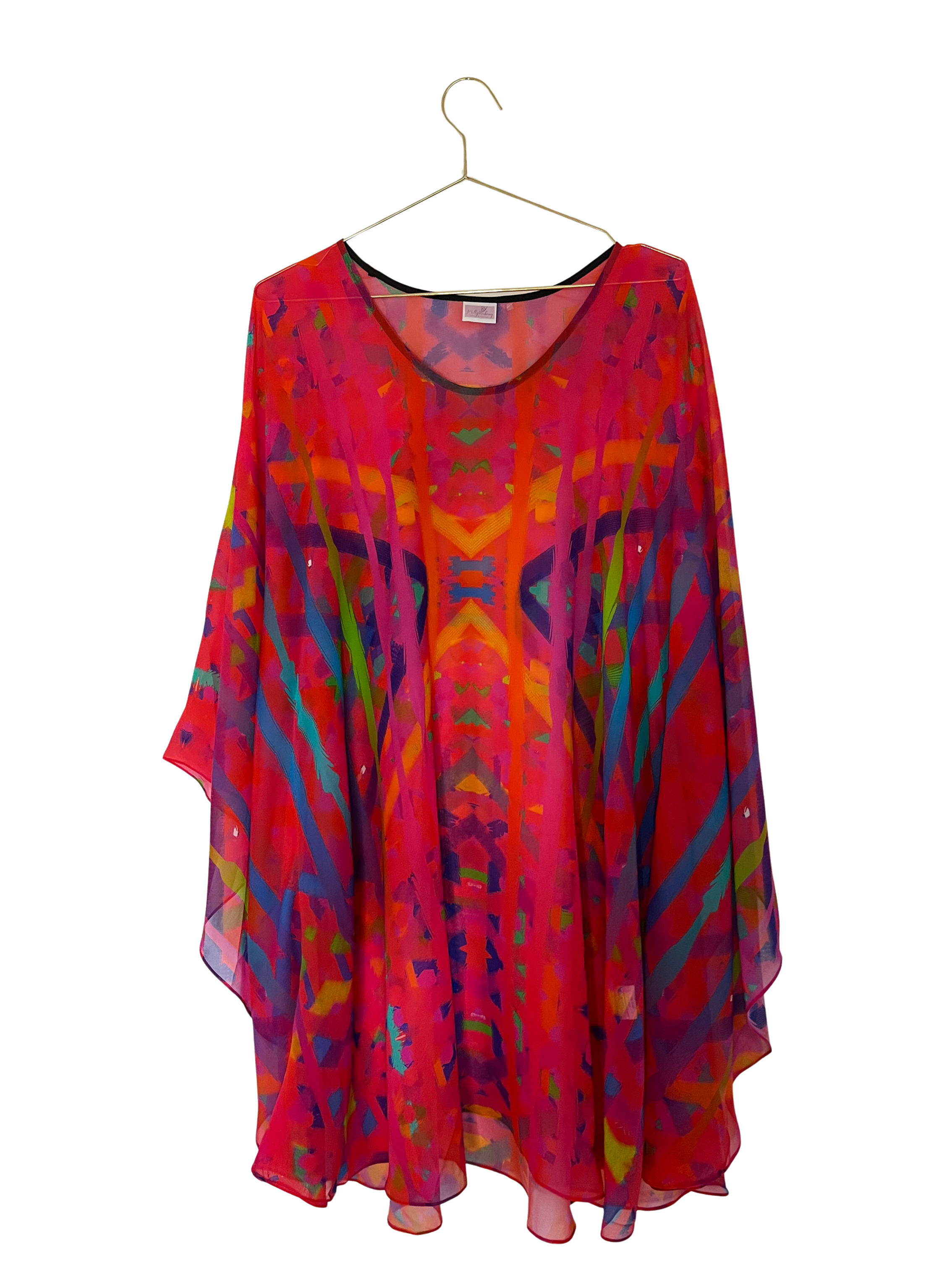 Mollyrosenhoney Tunique-caftan en georgette de soie #40