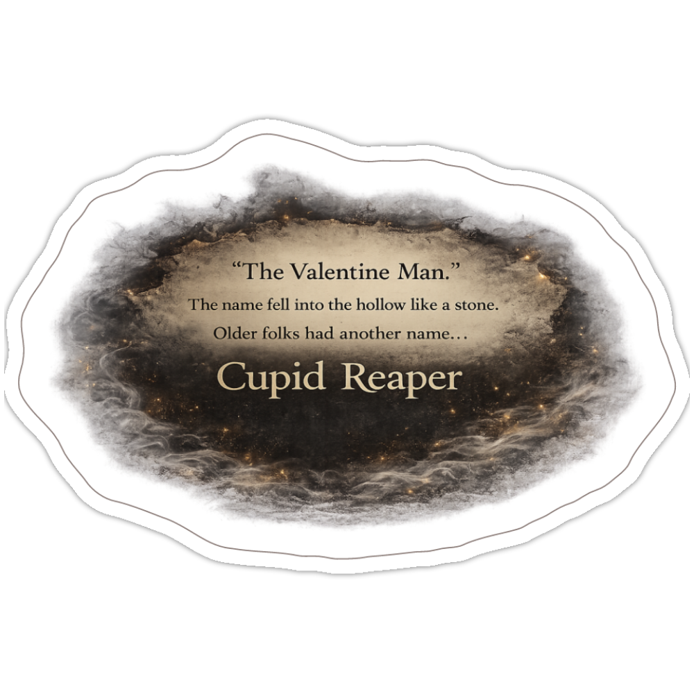 Cupid Reaper Quote Sticker