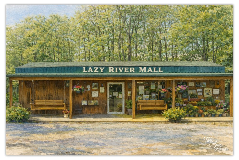 Lazy River Mall Postcard