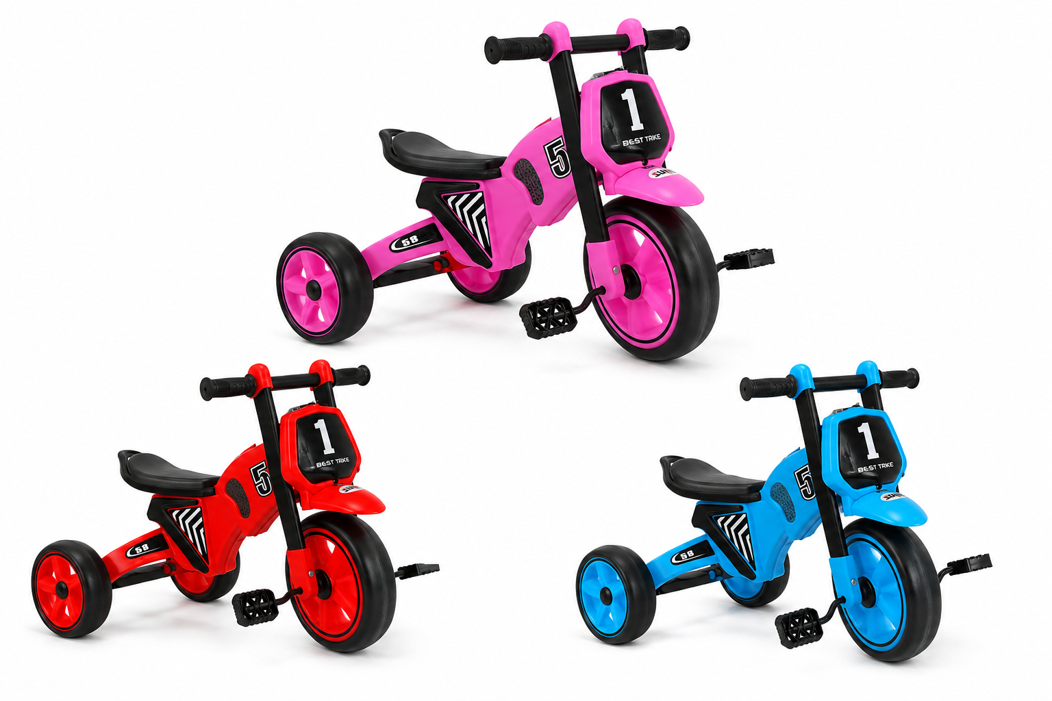 Triciclo Infantil Tipo Cross para Niños de 2 a 5 Años | Diseño Deportivo
