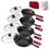 Thumbnail: Pre-Seasoned Cast Iron Skillet 4-Piece Set (6", 8" 10" and 12") with Glass Lids