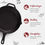 Thumbnail: Pre-seasoned 12" Cast Iron Skillet with Round 7.5" Grill Press