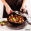 Thumbnail: Pre-Seasoned Cast Iron Skillet 10-Inch w/ Glass Lid And Handle Cover