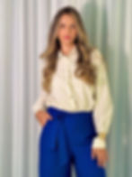 Miniatura: Calça Pantalona com laço
