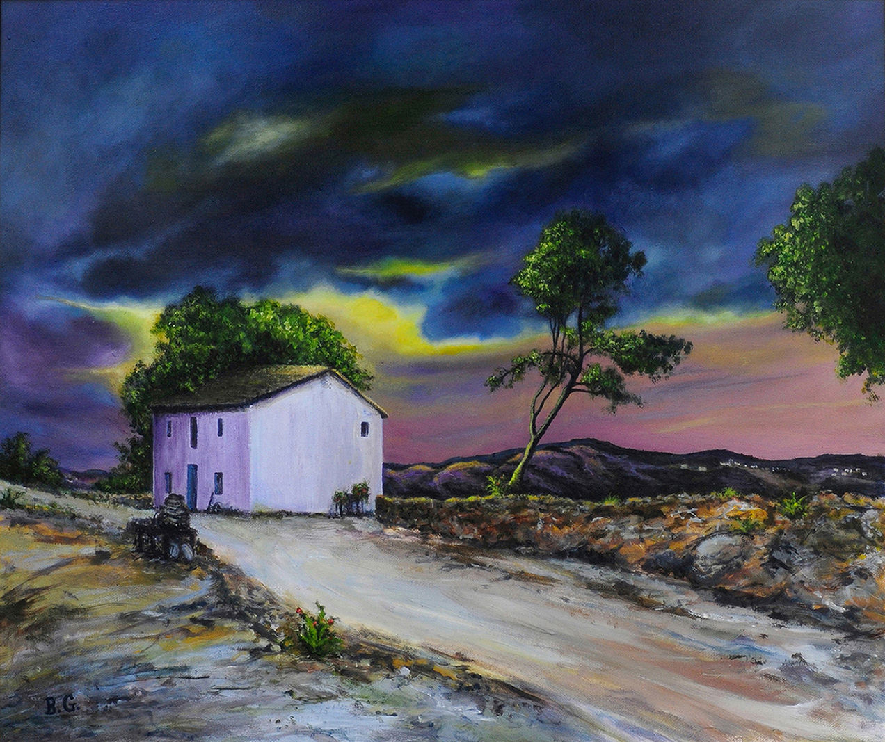 Storm approaching at Beninganim, Spain