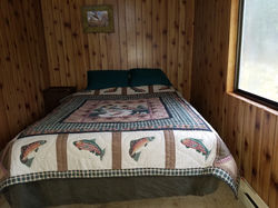 Inside the couples cabin in Montana