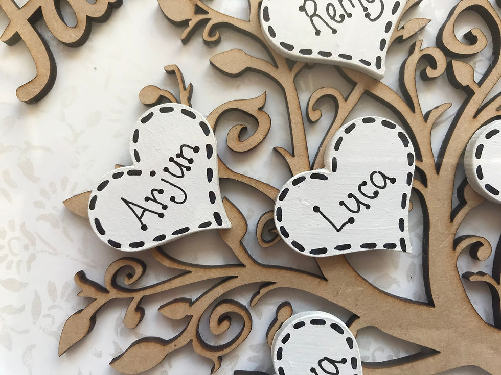 Thumbnail: Personalised Rustic Family Tree Frame Picture Frame , Perfect Mother's Day Gift